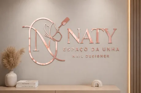 Foto de Logotipo Rose Gold 80x50cm SKU 91016r