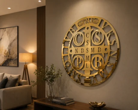Foto de Mandala Medalha São Bento 45cm
