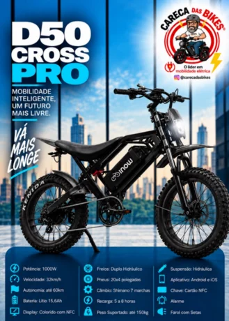 Foto de Bicicleta Elétrica D50 CROSS