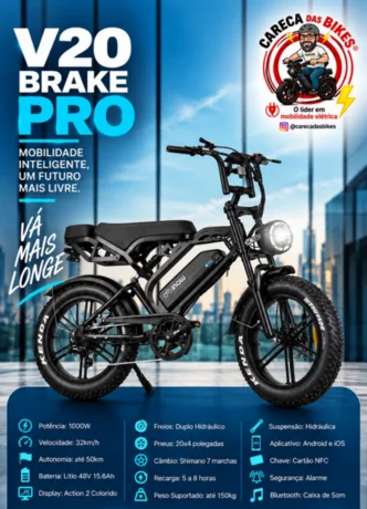 Foto de Bicicleta Elétrica V20 Brake Pro