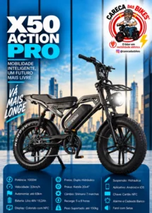 Foto de Bicicleta Elétrica X50 ACTION PRO