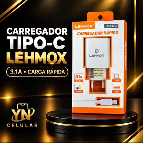 Foto de LE- 480-4 TIPO C CARREGADOR 4.1 2USB LEHMOX