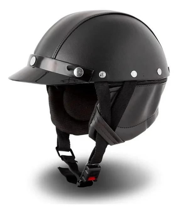 Foto de Capacete Coquinho Couro