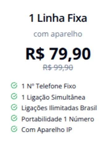 Foto de 1 Linha Fixa