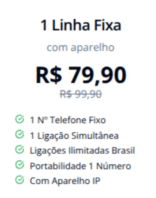 Foto de 1 Linha Fixa