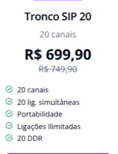 Foto de Tronco SIP 20 canais