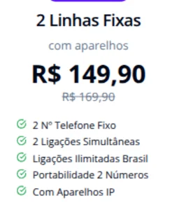 Foto de 2 Linhas Fixas