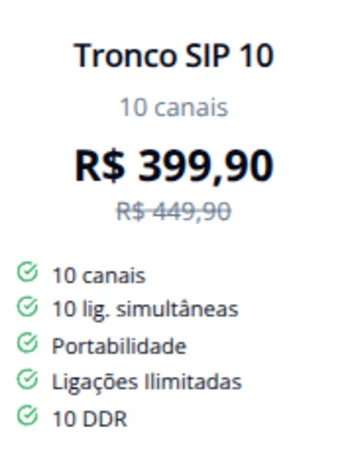 Foto de Tronco SIP 10 canais