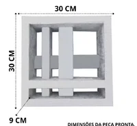 Miniatura de Cobogó Luxos 30x30x9cm