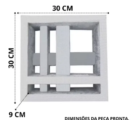 Foto de Cobogó Luxos 30x30x9cm