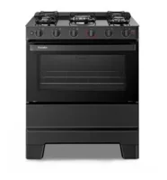 Miniatura de Fogão Esmaltec Ideal Super Glass 5 Bocas com Mesa de Vidro Automático Bivolt - Preto