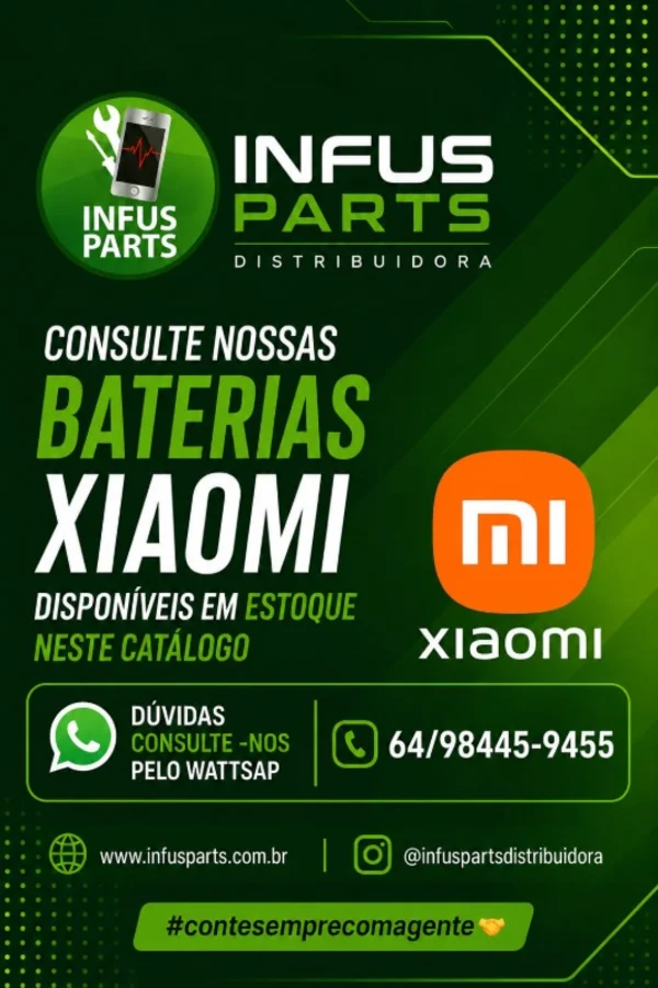 Foto de CATALÁGO BATERIAS XIAOMI EM ESTOQUE.