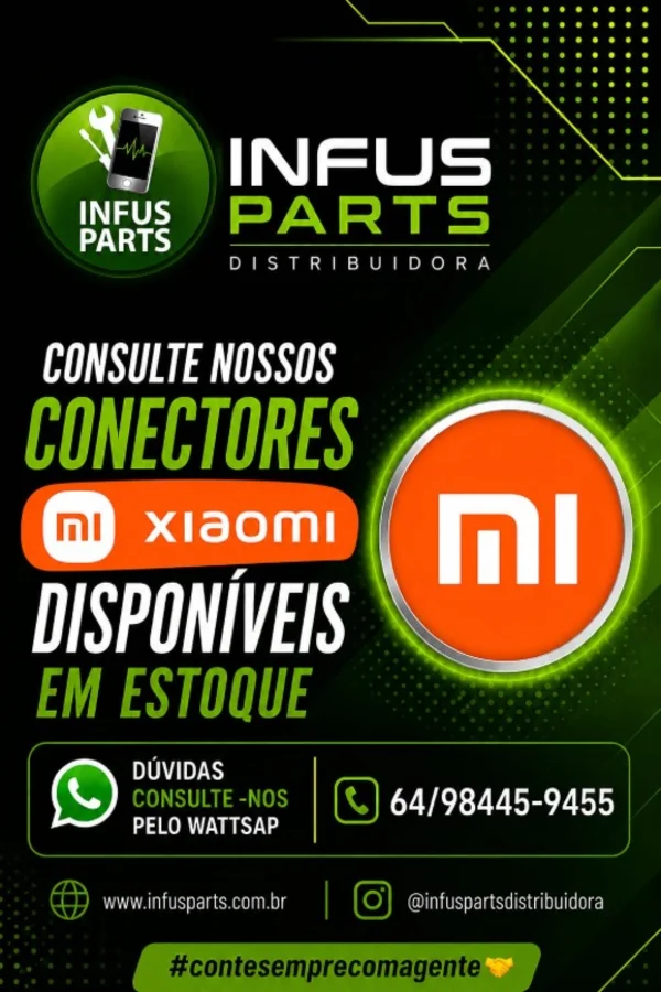Foto de CATALÁGO CONECTORES XIAOMI EM ESTOQUE.