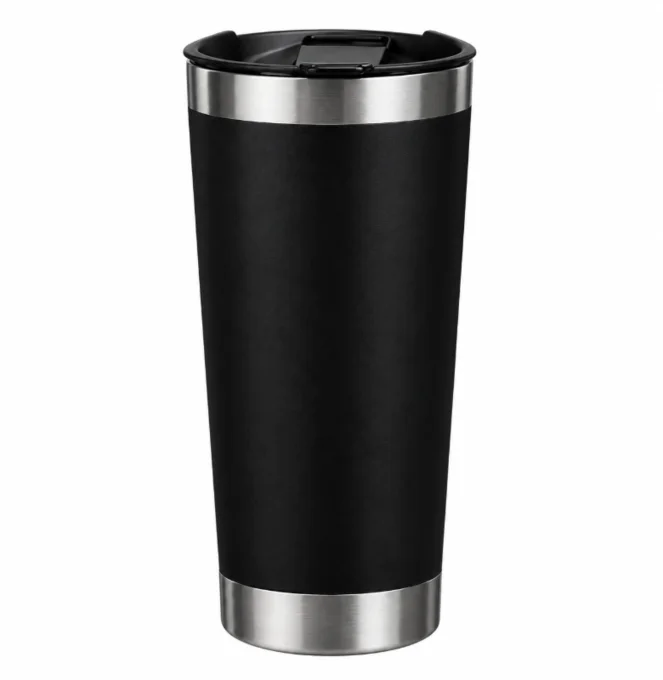 Foto de Copo termico 473ml preto com gravação a laser 360º