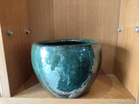 Foto de Cachepô verde musgo G