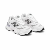 Miniatura de New Balance 9060 – Branco com Cinza