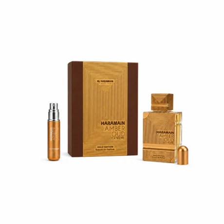 Foto de Al Haramain Amber Oud Gold Edition Extreme Extrait de Parfum + Travel Spray