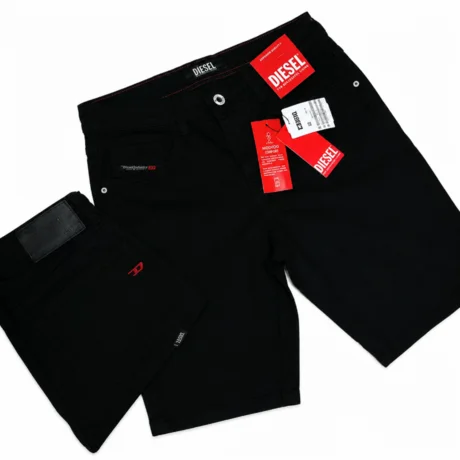 Foto de Bermuda Jeans Preta Diesel