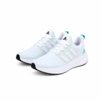 Miniatura de Tênis Adidas Galaxy – Branco com Verde Água