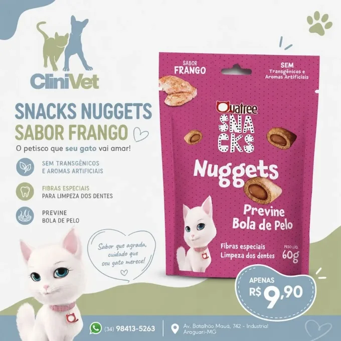 Foto de Snacks Nuggets Quatree | Gatos