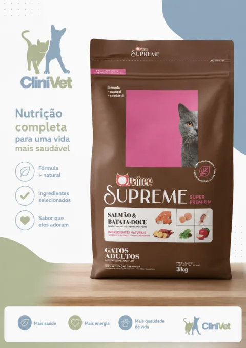 Foto de Quatree Supreme Gastos Adultos Sabor Salmão e Batata-Doce