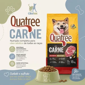 Foto de Quatree Cães Adultos Sabor Carne