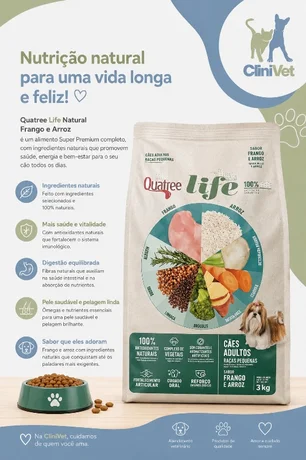 Foto de Quatree Life Premium Especial Cães Adultos Sabor Frango com Arroz