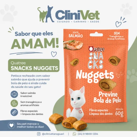Foto de Snacks Nuggetts Gatos Sabor Salmão