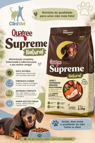 Foto de Quatree Supreme Super Premium Light Caes Castrados Adultos
