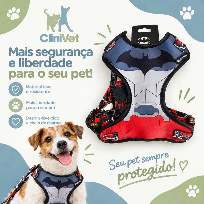 Foto de Peitoral com Guia Batman Porte Grande