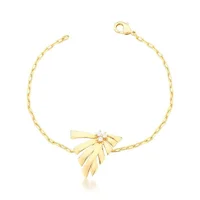 Miniatura de Pulseira Laço Radiante com Zircônias