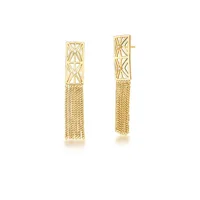 Miniatura de Brinco Franja Elegance com Zircônias