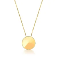 Miniatura de Colar Medalha Lisa Elegance