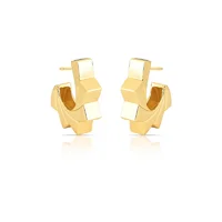Miniatura de Brinco Argola Escultural