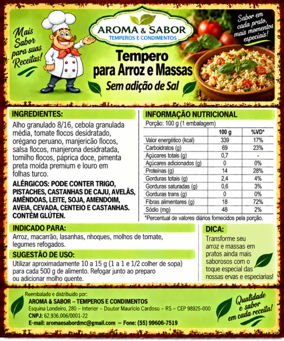 Foto de 15.93- *Tempero* para Arroz e Massas