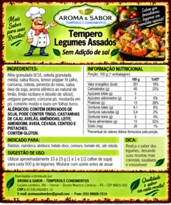 Foto de 17.95- *Tempero* Legumes Assados