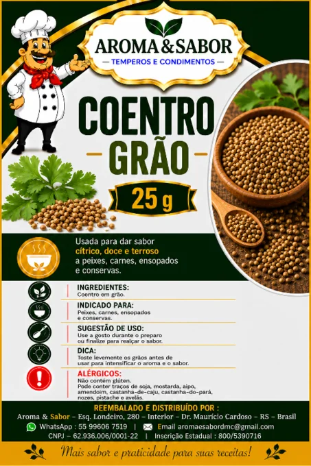 Foto de 05.105 - Coentro em Grão 25 gr