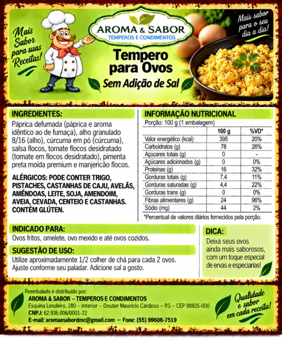 Foto de 18.96- *Tempero* Para Ovos