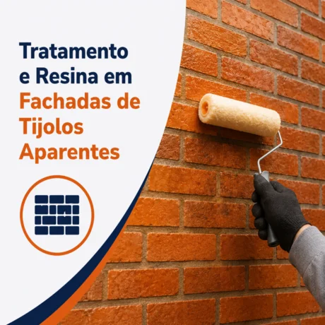 Foto de Tratamento e resina em fachadas de tijolos aparentes