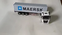 Miniatura de Miniatura Caminhão Maersk MERCEDES Metal , Fricção. Luz E Som 1/50