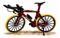 Miniatura de Miniatura de Bicicleta Mountain Bike Sport Speed Branca em Metal