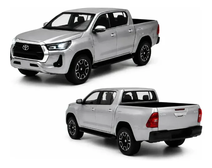 Foto de Miniatura Hilux Srx 1:36 Metal Fricção Farol Led Porta Abre
