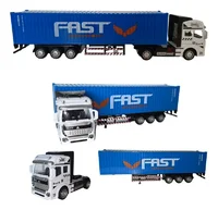 Miniatura de Miniatura Caminhão Container , Fricção