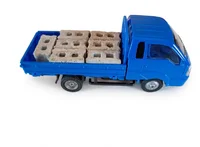 Miniatura de Miniatura Kia Bongo Mini Caminhão Fricção Carrinho Metal E Plástico com Carga ( à escolher )