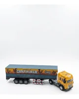 Miniatura de Miniatura Caminhão Carreta Container, com Luz, Som e Fricção