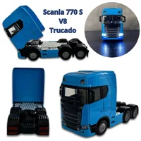 Miniatura de Miniatura Caminhão SCANIA 770S Trucado, com Luz, Som e Fricção