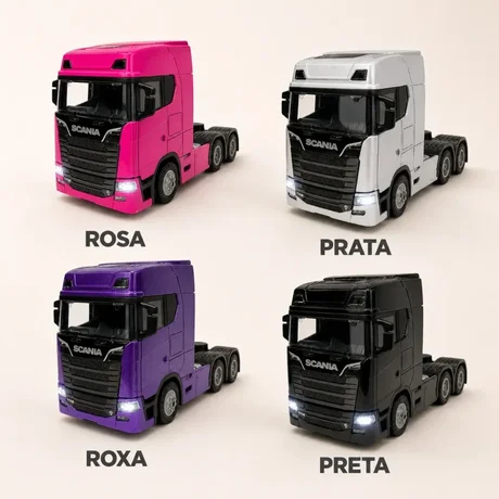 Foto de Miniaturas Caminhão Scania 770s 1:50 Fricção, Luz E Som