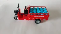 Miniatura de Miniatura De Triciclo De Liga Dobrável Com Som, Luz e Fricção Carga GÁS
