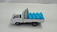 Miniatura de Miniatura Caminhão Iveco Fricção Carroceria com Carga ( GÁS P45 e P13)