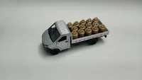 Miniatura de Miniatura Caminhão Iveco Fricção Carroceria com Carga ( GÁS DOURADO )